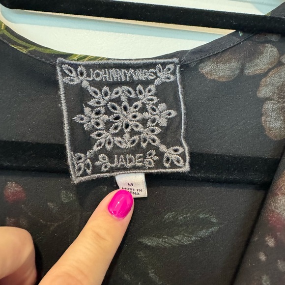 Johnny Was Zorya Printed Floral Mini Dress Size Medium - Picture 5 of 7